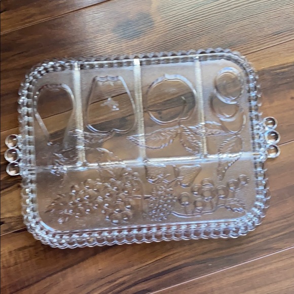 Vintage Indiana  5 Part  Fruit Server - Picture 2 of 4